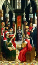 Master of the Catholic Kings, Christ among the Doctors, Spanish, active c. 1485-1500, c. 1495-1497,