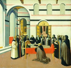 Master of the Osservanza (Sano di Pietro?), The Death of Saint Anthony, Italian, active late