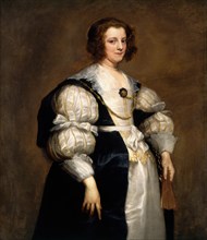 Sir Anthony van Dyck (Flemish, 1599-1641), Lady with a Fan, c. 1628, oil on canvas