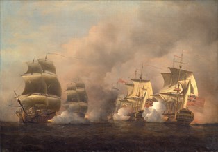 Action off the Cape of Good Hope, Samuel Scott, ca. 1702-1772, British
