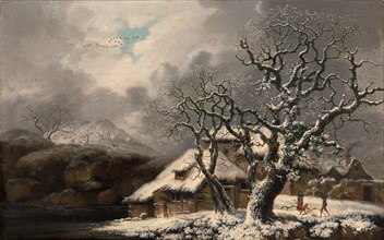 A Winter Landscape Signed and dated, lower left: "G Smith Chichester 1750", George Smith,