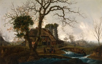 Winter Landscape Signed, lower left: "G Smith | Chichester", George Smith, 1714-1776, British