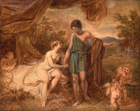 An Unfinished Study of Venus and Adonis, Thomas Stothard, 1755-1834, British