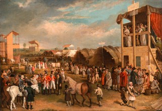 An Extensive View of the Oxford Races, Charles Turner, 1774-1857, British