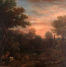 Classical Landscape: Evening, John Wootton, 1682-1764, British