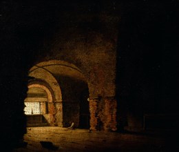 The Prisoner Signed, lower right: "I. W." [or J.W.], Joseph Wright of Derby, 1734-1797, British