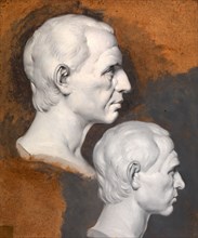 Studies of a Classical Bust A Study after an Antique Bust in Two Positions, Joseph Wright of Derby,