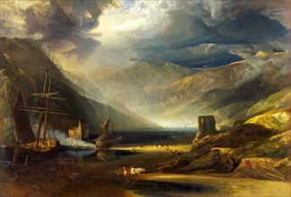 A Scene on the Coast, Merionethshire - Storm Passing Off, Anthony Vandyke Copley Fielding,