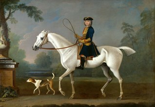 Sir Roger Burgoyne Riding 'Badger' Sir Roger Buroyne Upon His Favourite Horse Badger, With His