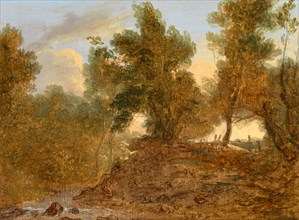 A Landscape at Wick, Gloucestershire, 'Below the Rocks', Benjamin Barker, 1776-1838, British