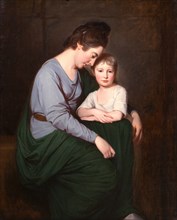 Ann Wilson with Her Daughter, Sybil Portrait of Mrs. George Wilson and her Daughter, George Romney,