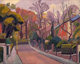 Cambrian Road, Richmond Signed, stamped in violet paint, lower left: "S.F.GORE", Spencer Frederick