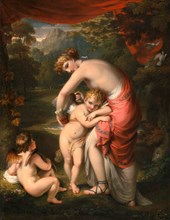 Venus and Cupid Signed and dated in black paint, lower right: "Howard RA | 1809", Henry Howard,
