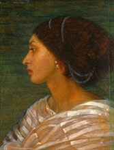 Head of a Mulatto Woman (Mrs. Eaton) Head of a mulatto woman Signed and dated, upper left: "Joanna