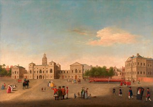View of Horse Guards and Whitehall, London  unknown artist, 18th century, British
