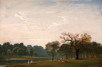 Kensington Gardens, London, John Martin, 1789-1854, British
