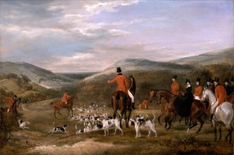 The Berkeley Hunt, 1842: The Meet Signed and dated, lower left: "F. C. Turner | 1842", Francis