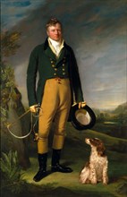 Portrait of a Man An Unknown Man with his Dog A Gentleman with his Dog, William Owen, 1769-1825,