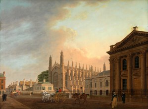 King's Parade, Cambridge, Thomas Malton the Younger, 1748-1804, British