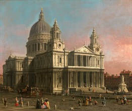 St. Paul's Cathedral, London, UK, Canaletto, 1697-1768, Italian