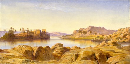 Philae, Egypt, Edward Lear, 1812-1888, British