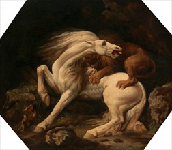 Horse Attacked by a Lion (Episode C), George Stubbs, 1724-1806, British