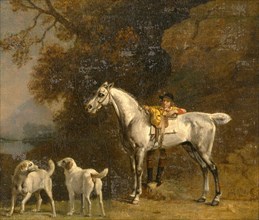 Studies for or after "The 3rd Duke of Richmond with the Charleton Hunt" Huntsman with a Grey Hunter