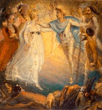 Oberon and Titania from "A Midsummer Night's Dream," Act IV, Scene i Oberon and Titania from 'A