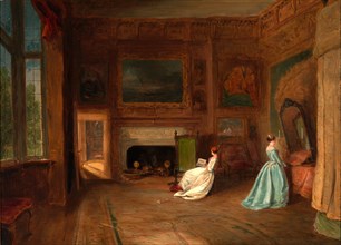 The Lady Betty Germain Bedroom at Knole, Kent Signed and dated, lower right: "J. Holland 18[??]",