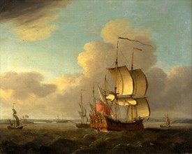 Shipping in the Thames Estuary, Thomas Mellish, ca.1748-1782, British