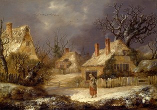 A Winter Landscape Signed, lower left: "Geo Smith", George Smith, 1714-1776, British