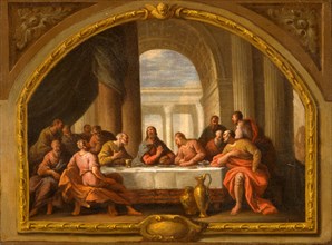 Sketch for 'The Last Supper,' St. Mary's, Weymouth, Sir James Thornhill, 1675-1734, British