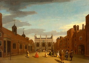 Lincoln's Inn, the Chapel, and Old Hall, London, unknown artist, 18th century, British