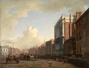 Whitehall, Looking Northeast London Signed, lower right: "W. Marlow", William Marlow, 1740-1813,