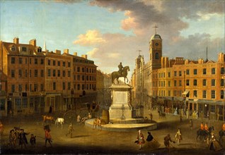 Charing Cross, with the Statue of King Charles I and Northumberland House, London, Joseph Nickolls,