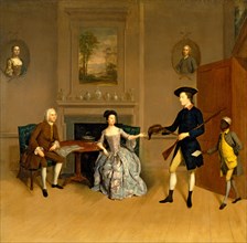 John Orde, His Wife Anne, and His Eldest Son William John Orde and His Second Wife Watching William