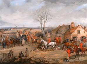 Hunting Scene: The Meet The Belvoir Hunt: The meet, Henry Thomas Alken, 1785-1851, British