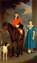 John Gubbins Newton and His Sister, Mary Newton, Robert Burnard, 1800-1876, British