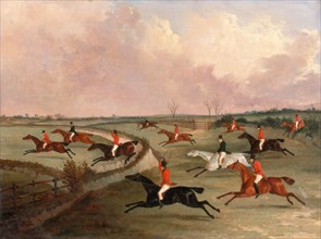The Quorn Hunt in Full Cry: Second Horses, after Henry Alken, John Dalby, active 1826-1853, British