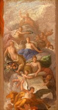 A Sketch of Gratitude Crowned by Peace, with Other Allegorical Figures of Industry, Fame and