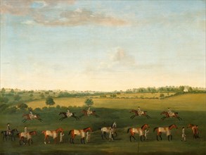 Sir Charles Warre Malet's String of Racehorses at Exercise, Francis Sartorius, 1734-1804, British