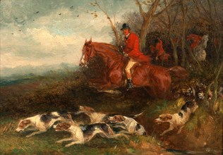 Foxhunting: Breaking Cover, William J. Shayer, 1811-c.1885, British
