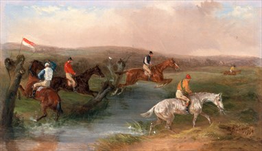 Steeplechasing: The Hurdle Signed and dated, lower right: "W. J. Shayer | 1869", William J. Shayer,