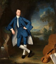 Portrait of a Man An Unknown Man in a Landscape, George Romney, 1734-1802, British