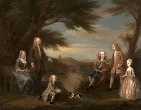 John and Elizabeth Jeffreys and Their Children, William Hogarth, 1697-1764, British