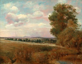 Landscape at Hampstead, with Harrow in the Distance Looking over to Harrow, Lionel Constable,