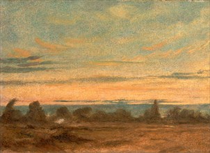 Summer - Evening Landscape, Attributed to John Constable, 1776-1837, British