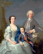 Sir Robert and Lady Smyth with Their Son, Hervey, Attributed to Andrea Soldi, 1703-1771, Italian