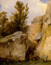 In the Forest of Fontainebleau, Richard Parkes Bonington, 1802-1828, British