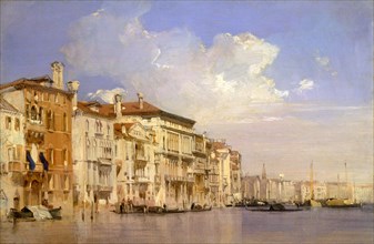 Grand Canal, Venice Grand Canal, Venice, Italy, Richard Parkes Bonington, 1802-1828, British
